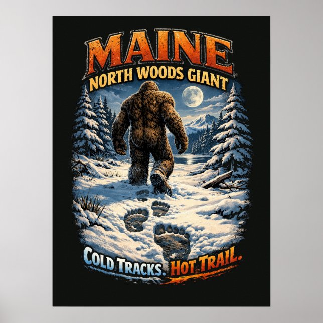 Affiche Sasquatch Bigfoot (Devant)