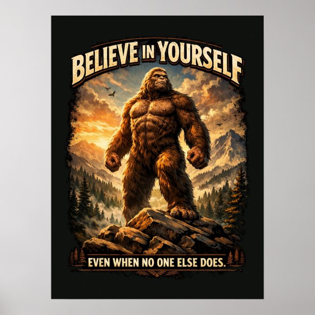Affiche Sasquatch Bigfoot (Devant)