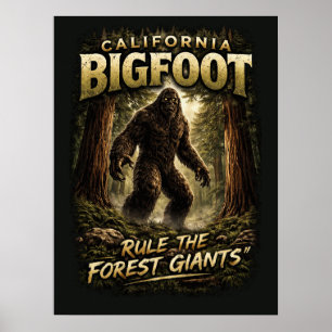 Affiche Sasquatch Bigfoot