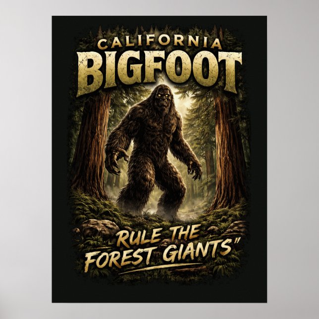 Affiche Sasquatch Bigfoot (Devant)