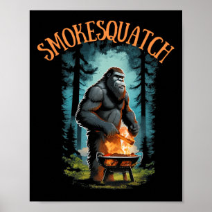 Affiche Sasquatch Grill Bigfoot Pitmaster Grill Bbq Smo