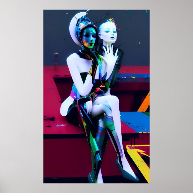 Affiche S'asseoir sur l'avenir Ken Gage Sci-Fi (Devant)