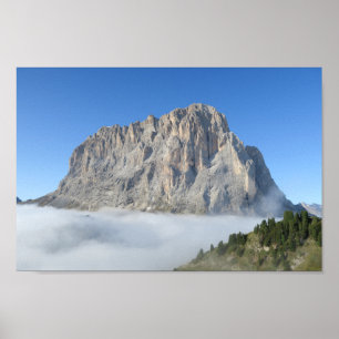 Affiche Sassolungo Dolomites