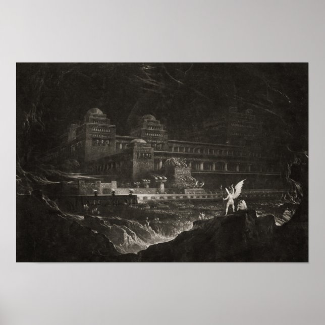 Affiche Satan présidant au Conseil infernal par John Ma (Devant)