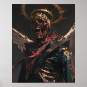 Affiche Satan Saint Hyper réalisme Peinture à l'huile P