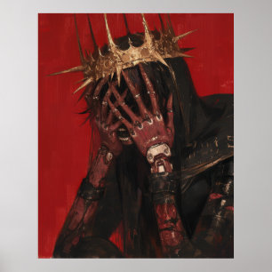Affiche Satan Saint Hyper réalisme Peinture à l'huile P