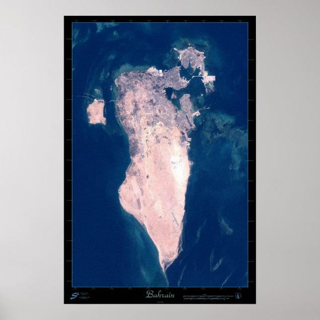 Affiche satellite de Bahreïn (Devant)