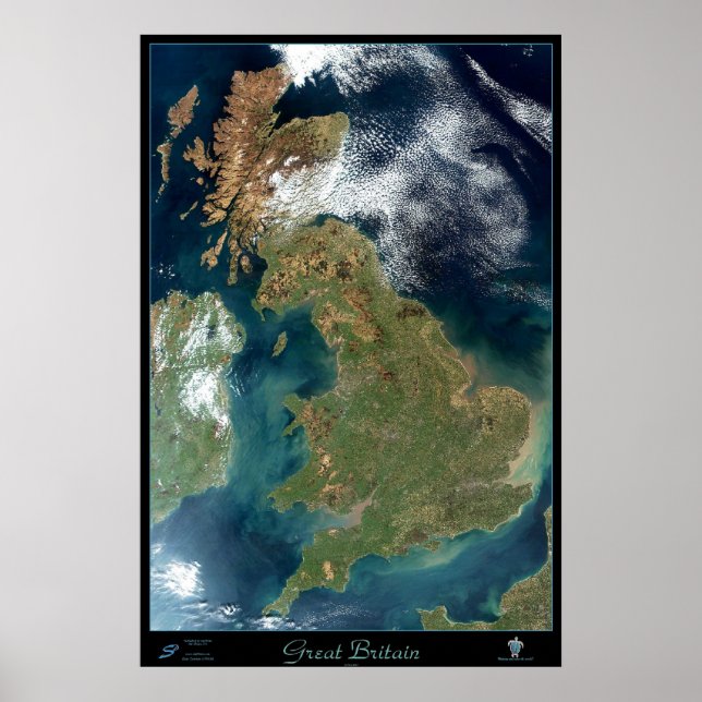affiche satellite de Grande-Bretagne (Devant)