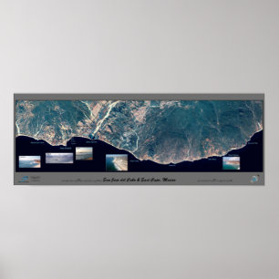 Affiche satellite East Cape, Basse Californie