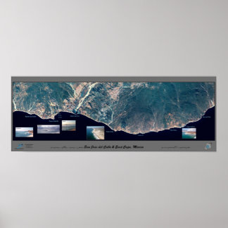 Affiche satellite East Cape, Basse Californie