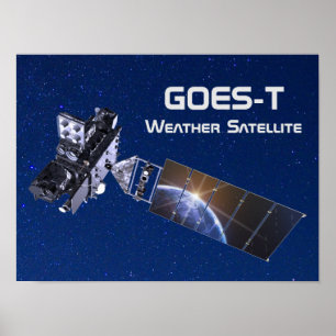 Affiche Satellite météorologique GOES-T