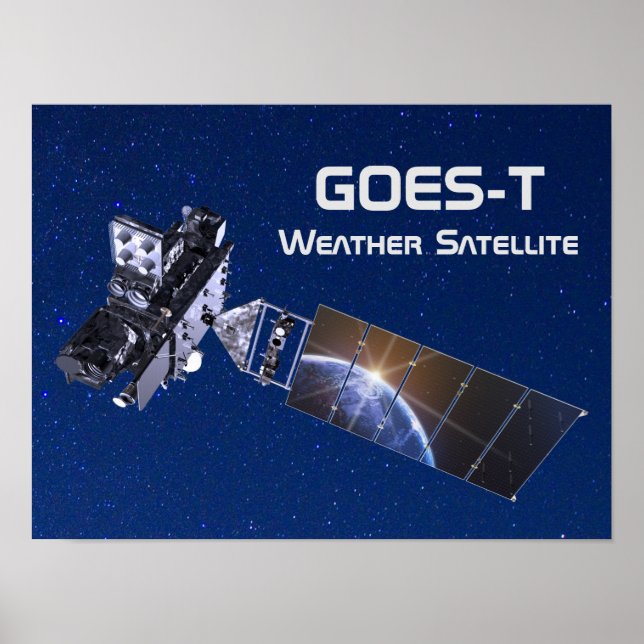 Affiche Satellite météorologique GOES-T (Devant)