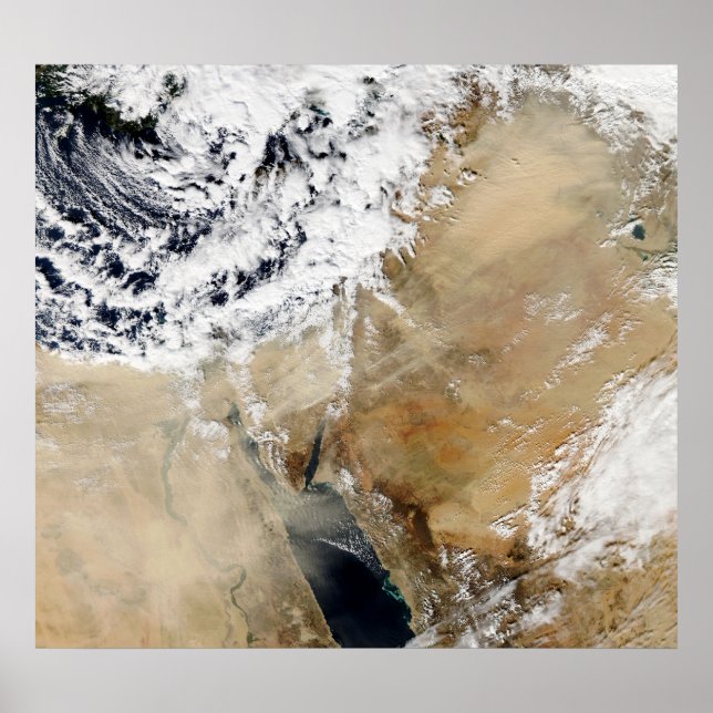 Affiche Satellite view of the Eastern Mediterranean (Devant)