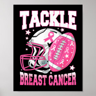 Affiche S'attaquer au cancer du sein, Football Américain d