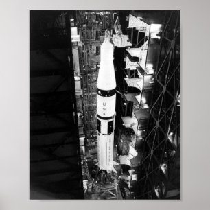 Affiche Saturn 1B Booster pour le projet de test Apollo-So