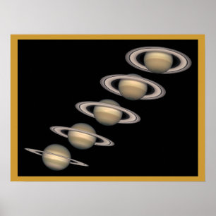 Affiche Saturn et anneaux