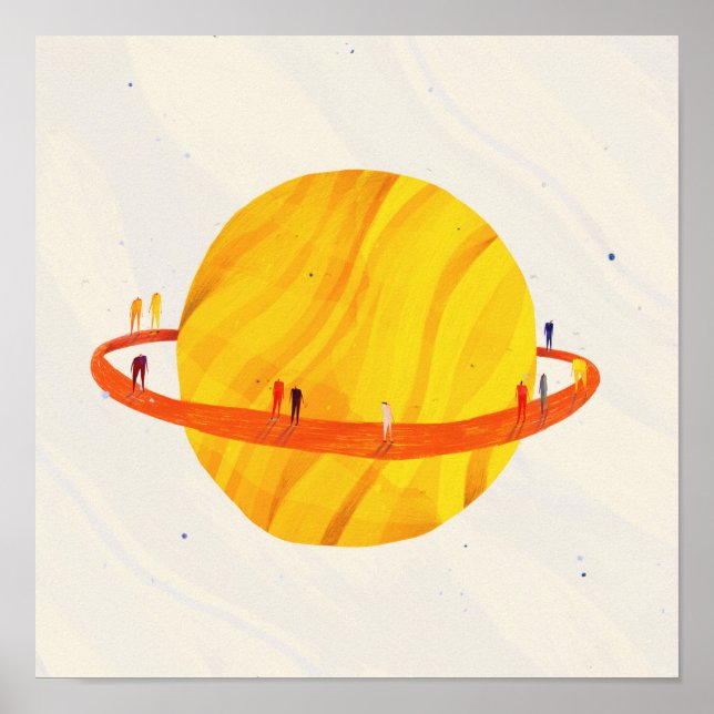 Affiche Saturne (Devant)