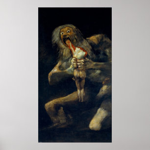 Affiche Saturne de Goya dévorant son fils
