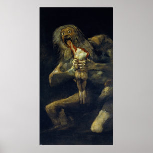 Affiche Saturne dévorer son fils par Francisco de Goya