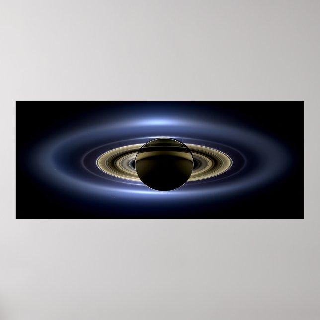 Affiche Saturne éclipse le Soleil vu de l'orbiteur Cassini (Devant)