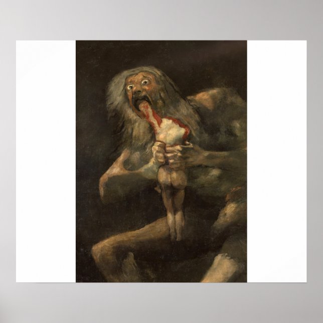 Affiche Saturno devorando a su hijo francisco de goya (Devant)