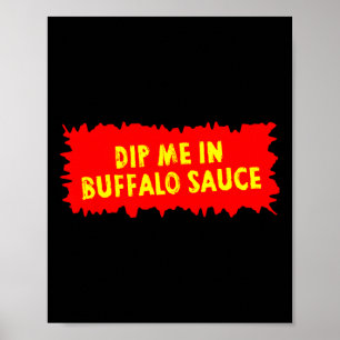 Affiche Sauce Buffalo Ailes De Poulet Chaudes Sont De La N