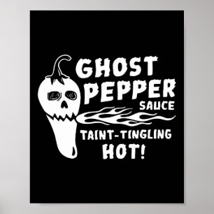 Affiche Sauce de poivre fantôme teintant teinté chaud