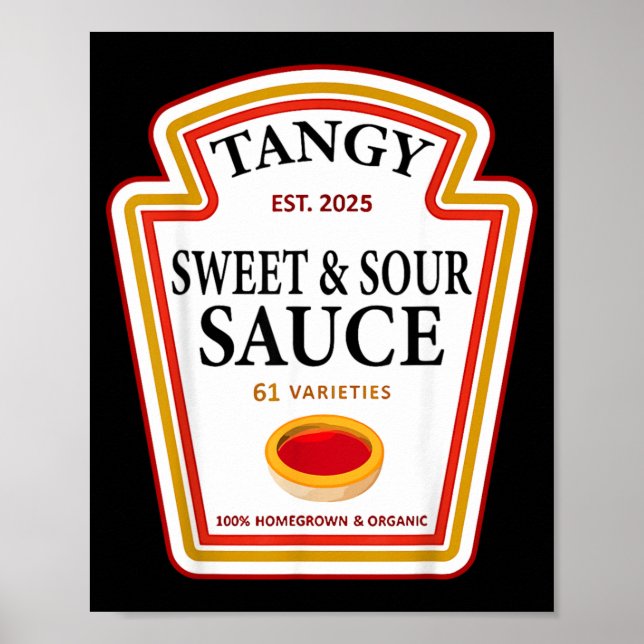 Affiche Sauce Groupe Condiment Aigre-Doux Sucré (Devant)