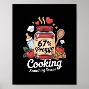Affiche Sauce Pasta Annonce de Grossesse Drôle 67