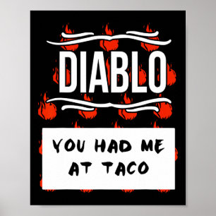 Affiche Sauces Chaudes Groupe Halloween Sauce Diablo Vous