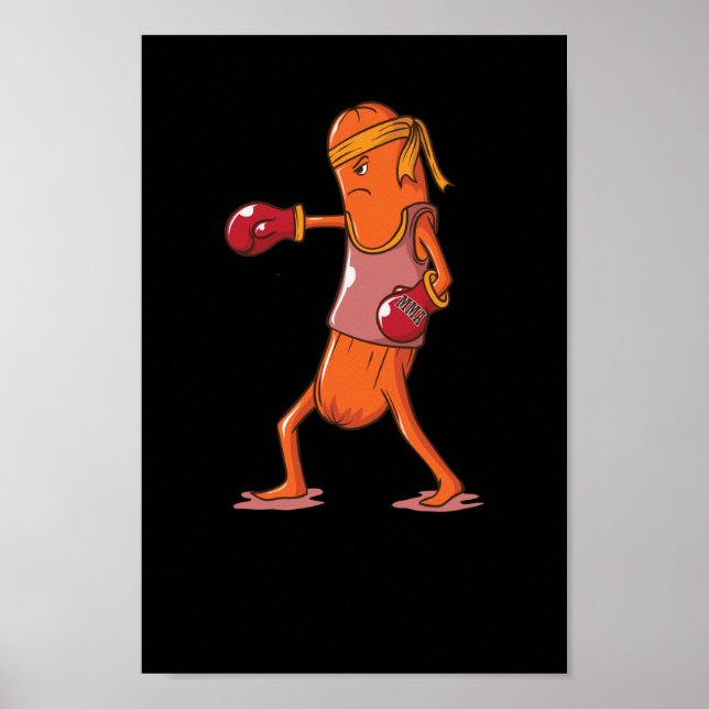 Affiche Saucisse de boxe en MMA (Devant)