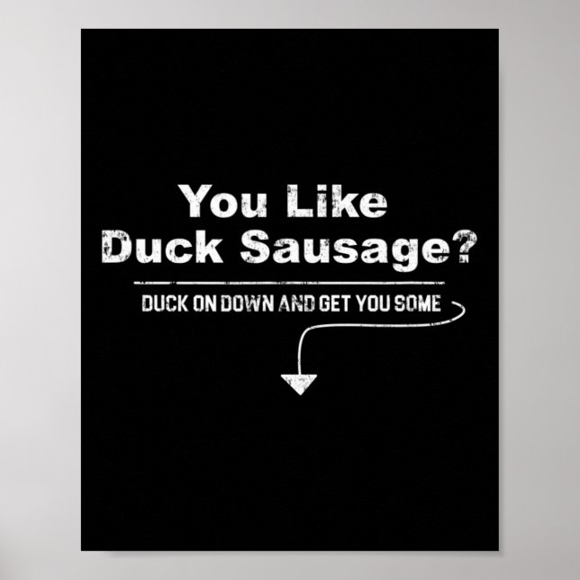 Affiche Saucisse De Canard Puis-Je Suggérer La Saucisse Dr (Devant)