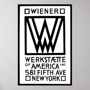 Affiche Saucisse monochrome Werkstaette de l'Amérique
