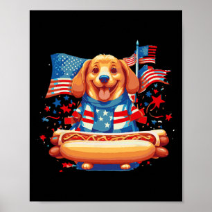 Affiche Saucisses Hot Dog Frank Jour Merican Nourriture Sa