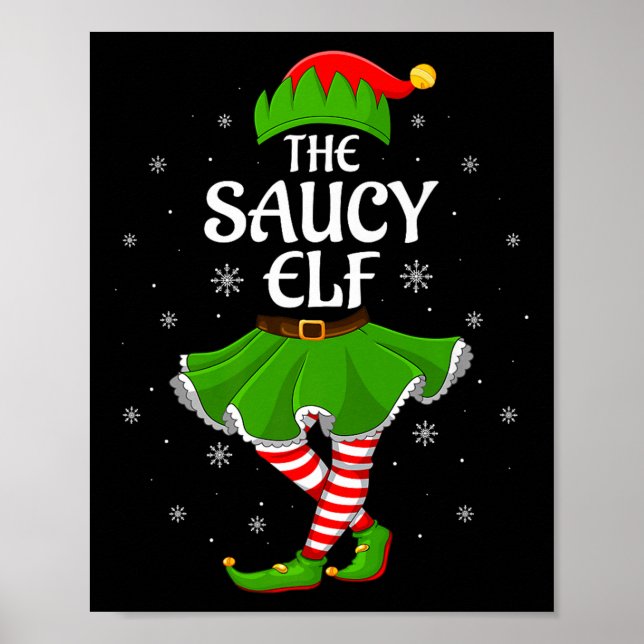 Affiche Saucy Elf Christmas Family Girls Women Elf Squad X (Devant)