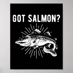 Affiche Saumon Saumon Poisson Saumon Pêcheur de saumon