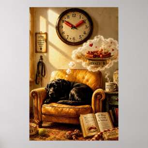 Affiche Sausage O’Clock Dreamtime – Art surréaliste de chi