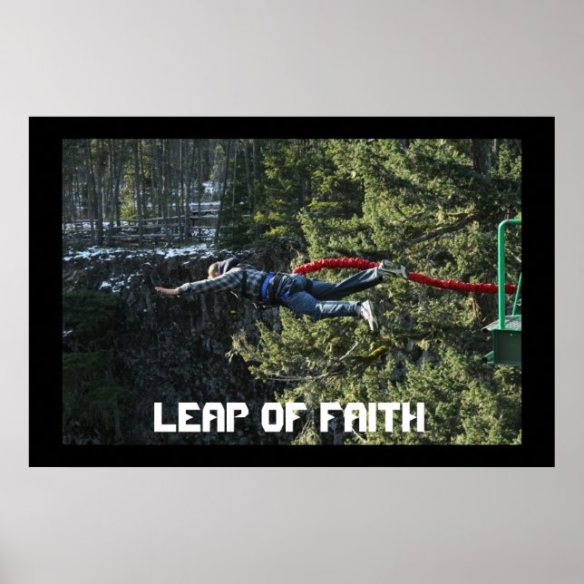 Affiche Saut de la foi - Saut à l'élastique (Devant)