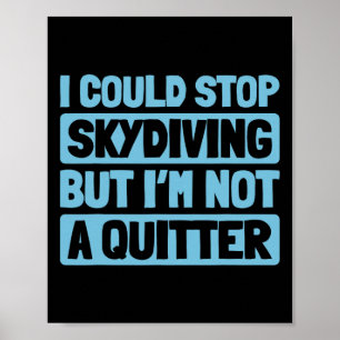 Affiche Saut en parachute Surfing - Parachutisme Ciel Para