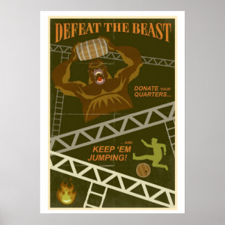 Affiche Sauter les tonneaux