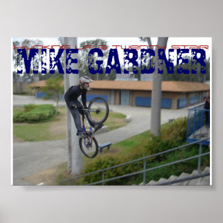 Affiche sauter vingt escaliers