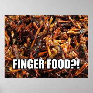 Affiche Sauterelle frite (Takkataen Thot) Cuisine asiatiqu