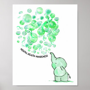 Affiche Sauve les ballons verts Sensibilisation à la santé