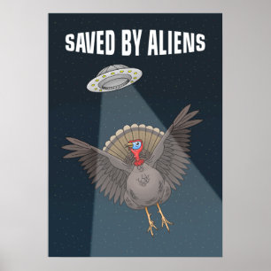 Affiche Sauvé par des extraterrestres à Thanksgiving