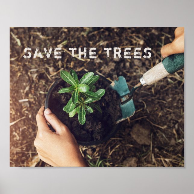 Affiche Sauvegarder La Planture Arbre De l'environnement (Devant)