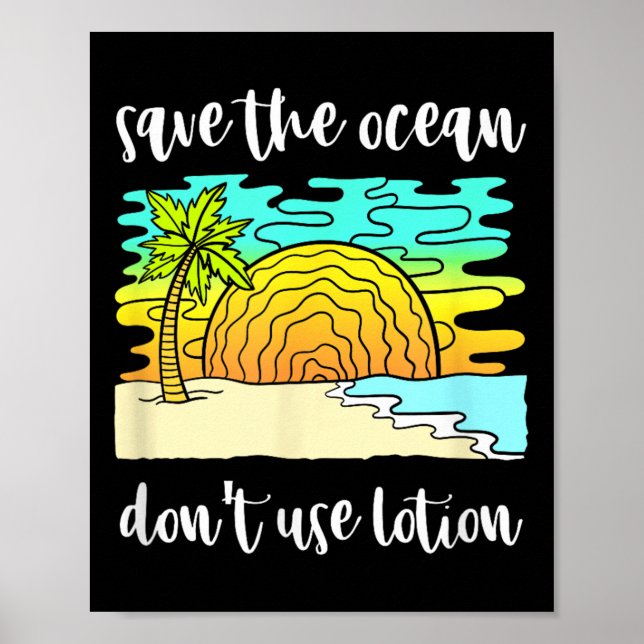 Affiche Sauvegarder La Protection De l'environnement Océan (Devant)