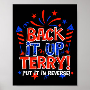 Affiche Sauvegardez Terry Mettez-Le En Reverse 4 juillet F