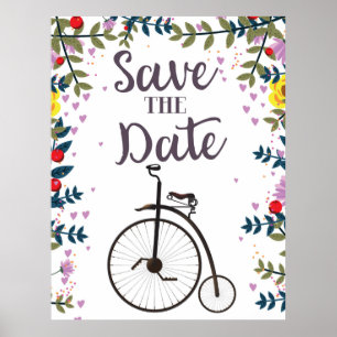 Affiche Sauver la date Penny Farthing