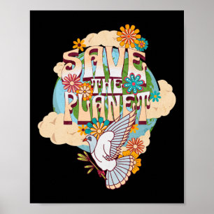Affiche Sauver l'environnement du Jour des terres planétai