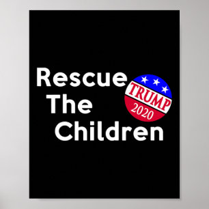 Affiche Sauver les enfants Élection présidentielle Trump